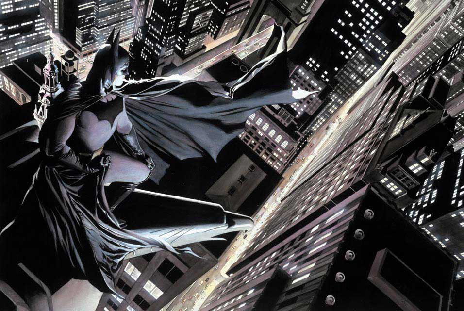 Alex Ross Batman Knight Over Gotham painting - Unknown Artist Alex Ross Batman Knight Over Gotham art painting